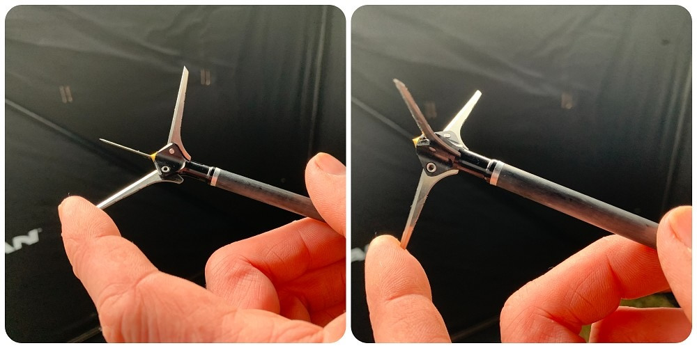 Dirty Bird broadhead opening by hand