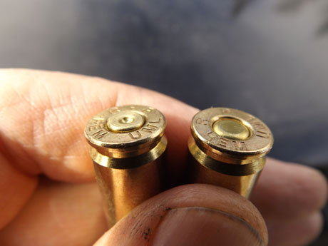 The 700 Ultimate Muzzleloader uses primed cases. You have to buy them from Remington, but they can be reprimed at home.