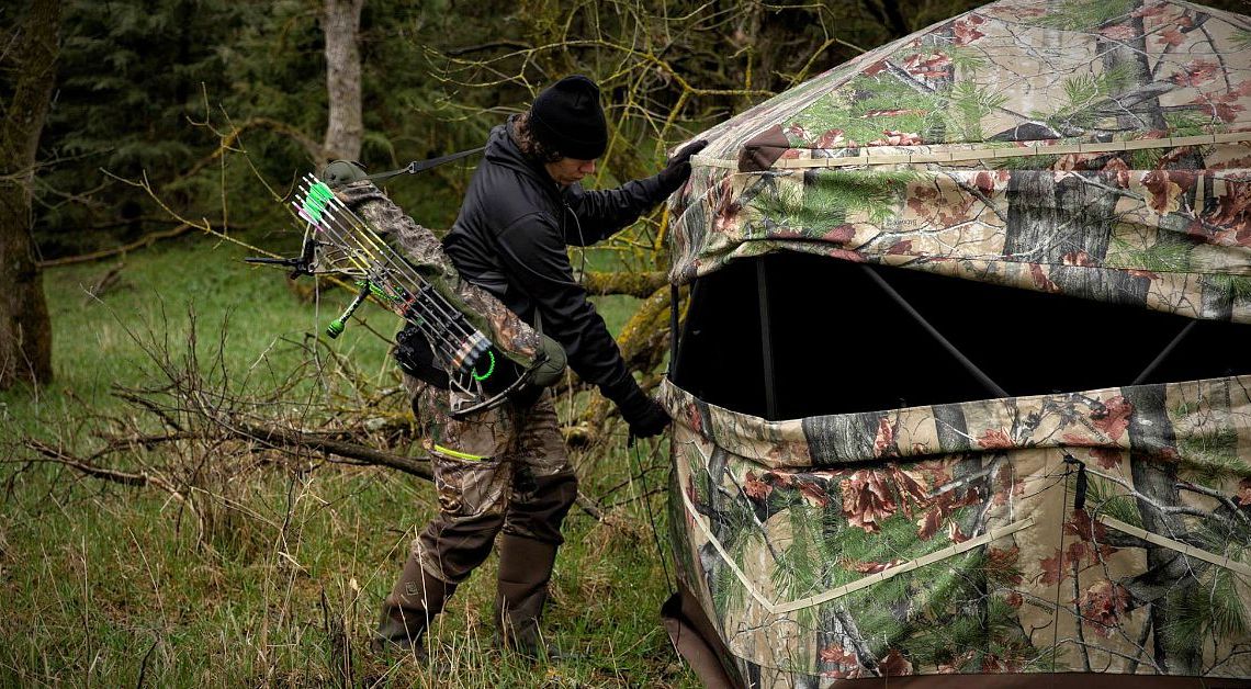 Deer Hunting From a Ground Blind