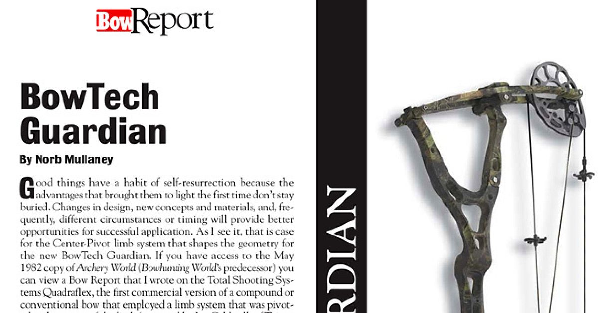 Bow Report: BowTech Guardian | Grand View Outdoors
