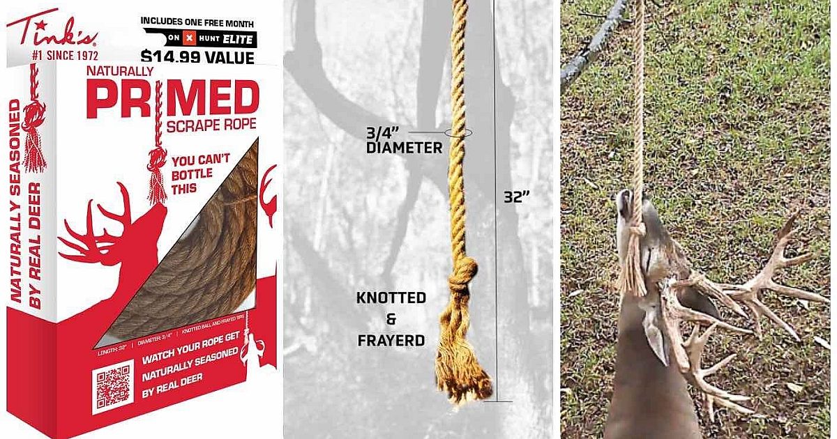 Scraping Ropes Tink’s Naturally Primed Scrape Rope | Grand View Outdoors