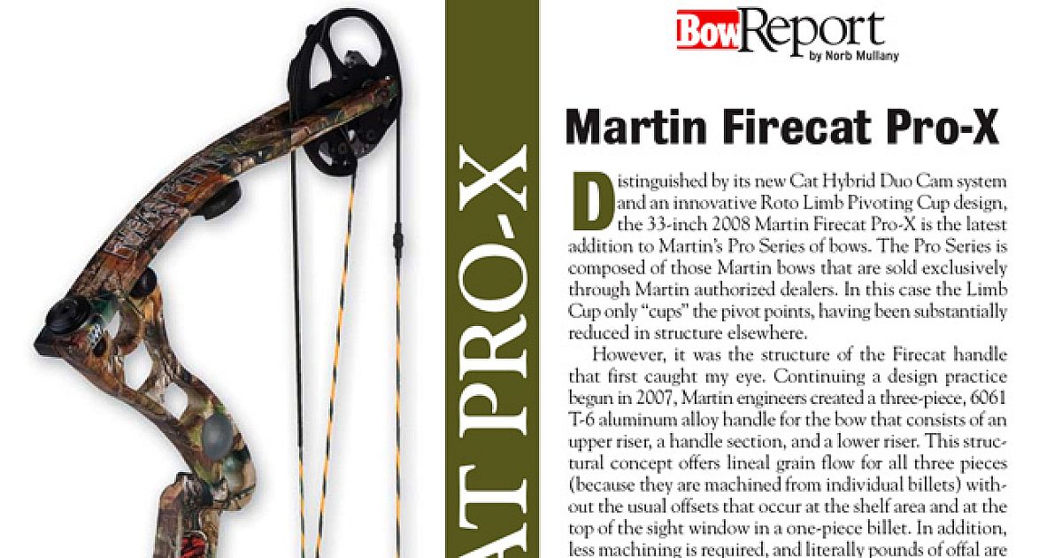 Bow Report: Martin Firecat Pro-X | Grand View Outdoors