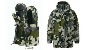 KUIU Super Down Arktuk Parka and Mitts