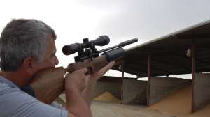 Jim switches over to the Walnut stocked FX Royale for a while and continues to stack them up Photo by Jim Chapman