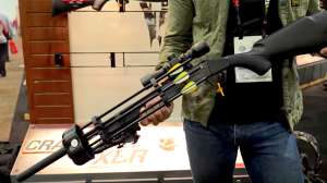 Rifle shoots bullets and arrows