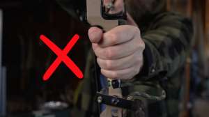 Poor grip position archery