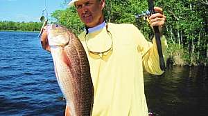 Bernie Schultz Yakima Drum Roller with redfish