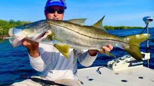Bernie Schultz with Florida Snook