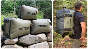 Big Stone waterproof luggage collage