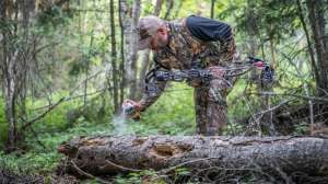 Big J Liquid Luck Attractant Spray in use