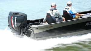 Bombardier Evinrude outboard engine boating fishing