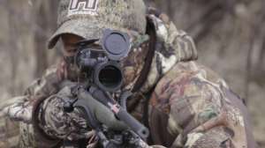 COYOTE Ready for a predator to show on a setup copyright Mark Kayser