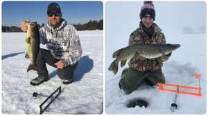 Collage bass pike tipups