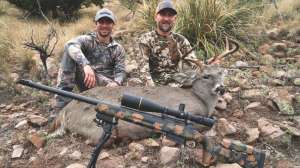 Darren and Colton Choate with Coues buck