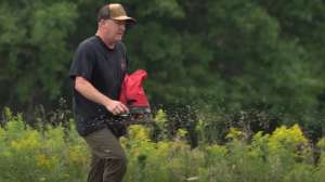 Jeff Sturgis planting rye grain
