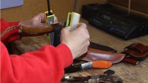 KS15 Sharpening knives before season copyright Mark Kayser