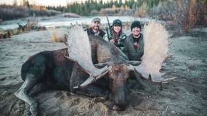 Krist Noem Yukon moose pic