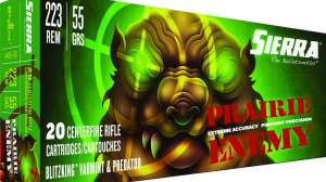 Sierra Bullets 55 grain 223 Prairie Enemy