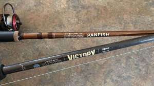 St Croix Rods lead two rods