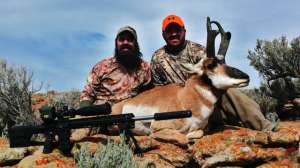The author and his brother Ben with trophy pronghorn 181004 084649