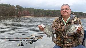 Tony Adams crappie fishing Eufaula Alabama Photo by David Rainer