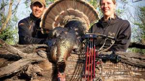 Turkey Hogs Oklahoma Longbeard with wife
