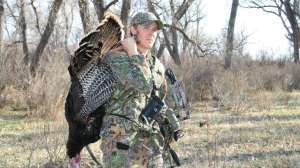 Turkey Jace Bauserman with archery turkey