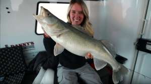Wife with walleye beauty