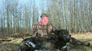 Winter wolves 1 Mike Faw with wolf