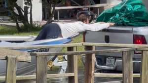 Boat launch fail video