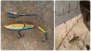 Collage hooked in head