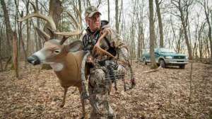 Cropped deer decoy transport