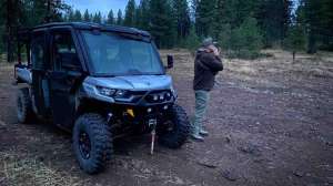 Cropped lead can am calling elk