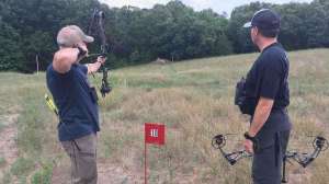 Long range archery practice cropped