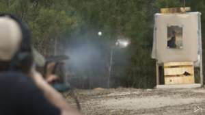 Shotgun pellets in flight