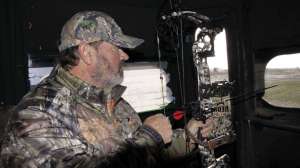 Web BW1802 Practice shooting from a blind with hunting clothes on if possible copyright Mark Kayser