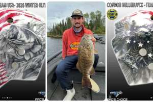 Connor Hellebuyck helmet collage