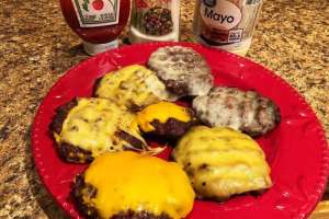 Kayser venison burgers