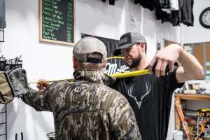 First Compound Bow measuring draw length