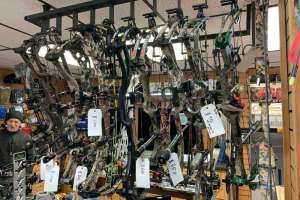 First Compound Bow used bow rack