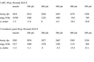 Ballistic Comparisons 2