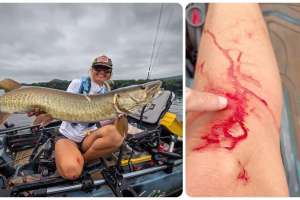 Muskie bite collage